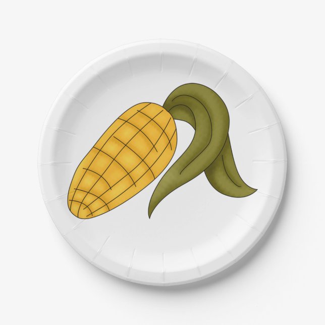 Plato De Papel Corn Cob (Anverso)