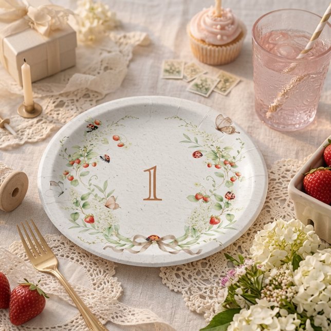 Plato De Papel Corona de Cumpleaños de Berry Jardín de Fiesta (Subido por el creador)