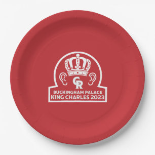 Plato De Papel Coronación real de King Charles English 2023