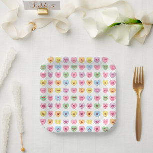 Plato De Papel Corta chica personalizado divertida conversación d