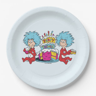 Plato De Papel Cosa Uno Cosa Dos Cosas de Fiesta