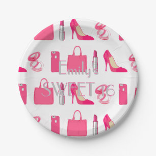 Plato De Papel Cosas alegres, placa de papel