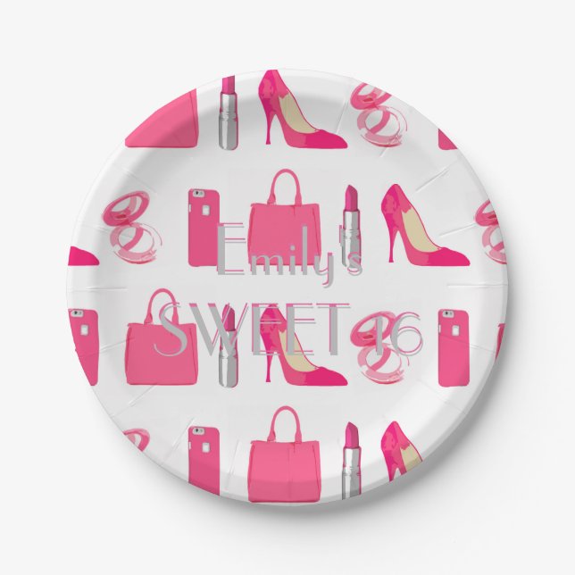 Plato De Papel Cosas alegres, placa de papel (Anverso)