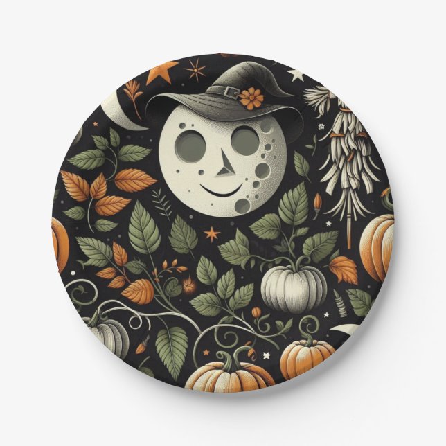 Plato De Papel Cosas espeluznantes (Anverso)