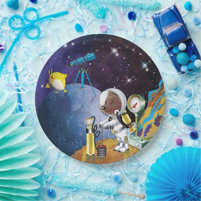 Plato De Papel cosmos (Fiesta)