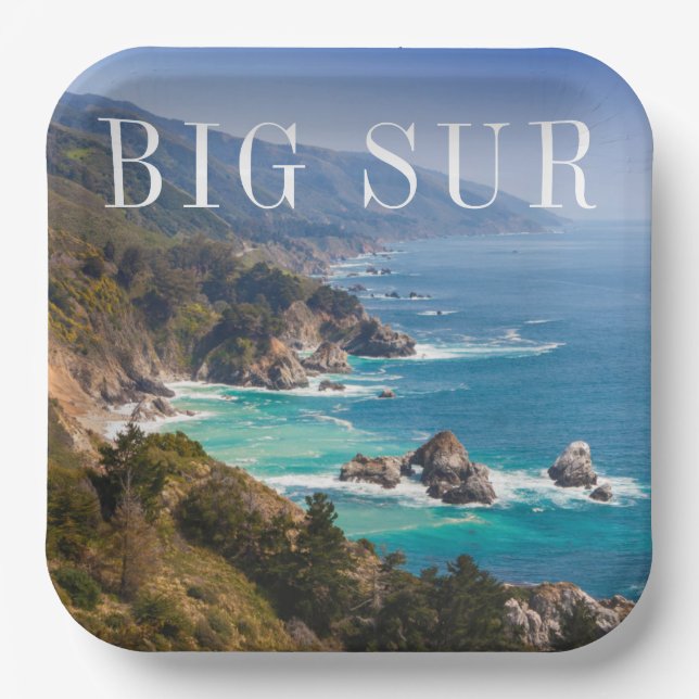Plato De Papel Costa de Big Sur California (Anverso)