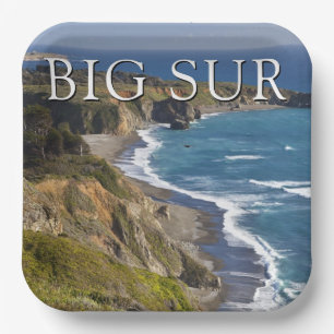 Plato De Papel Costa de Big Sur   California