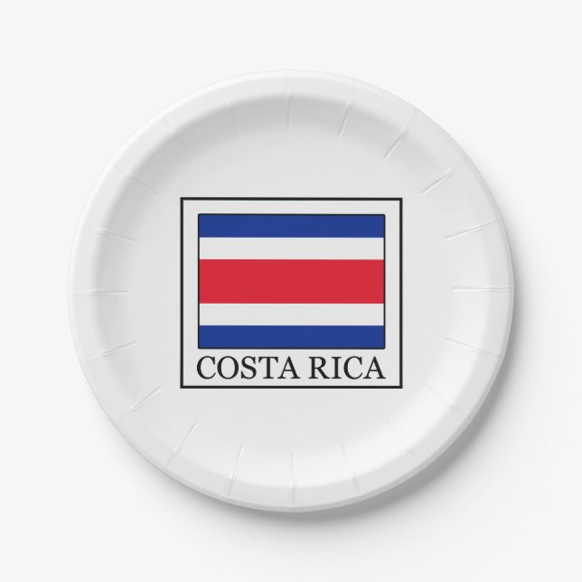 Plato De Papel Costa Rica (Anverso)