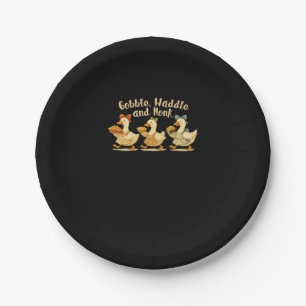 Plato De Papel Cosy Fall Season Goble Waddle Honk Cute Cot