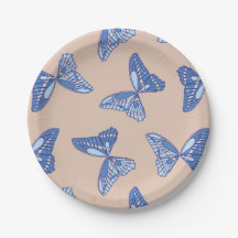 Cottagecore Mariposas Azules y Beige