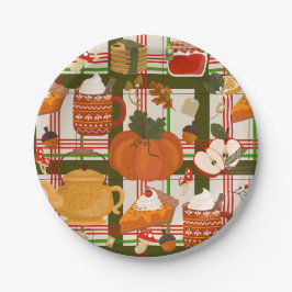 Plato De Papel cottagecore thanksgiving cozy hygge mushroom tea