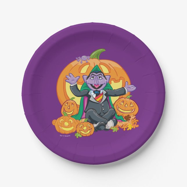 Plato De Papel Count von Count | Calabazas de Halloween (Anverso)