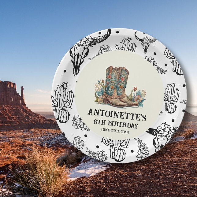 Plato De Papel Country Western Birthday Party (Subido por el creador)