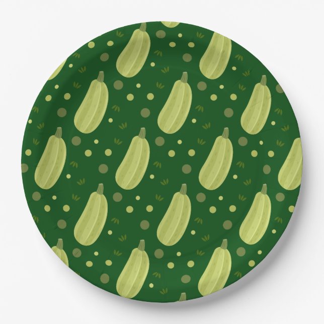 Plato De Papel Courgettes (Anverso)