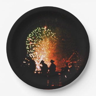 Plato De Papel Cowboy 4th of July Paper Plates