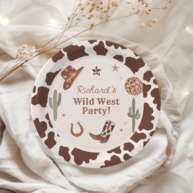 Plato De Papel Cowboy Wild West fiesta de cumpleaños (Subido por el creador)