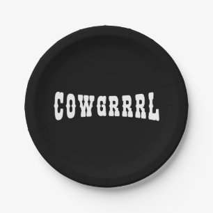PLATO DE PAPEL COWGRRRL