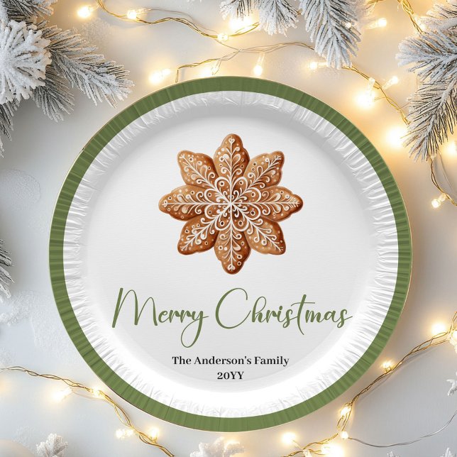 Plato De Papel Cozy Scandinavian Christmas Custom Family Plates (Cozy Scandinavian Christmas Custom Family Plates)