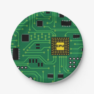 Plato De Papel CPU I de la placa de circuito del empollón