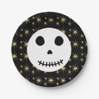 Cráneo de Halloween negro moderno