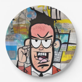Plato De Papel Cranky Man