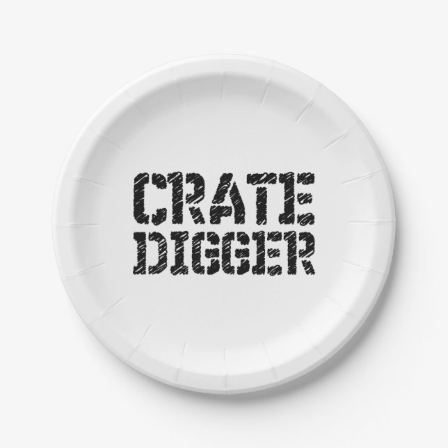Plato De Papel Crate Digger (Anverso)