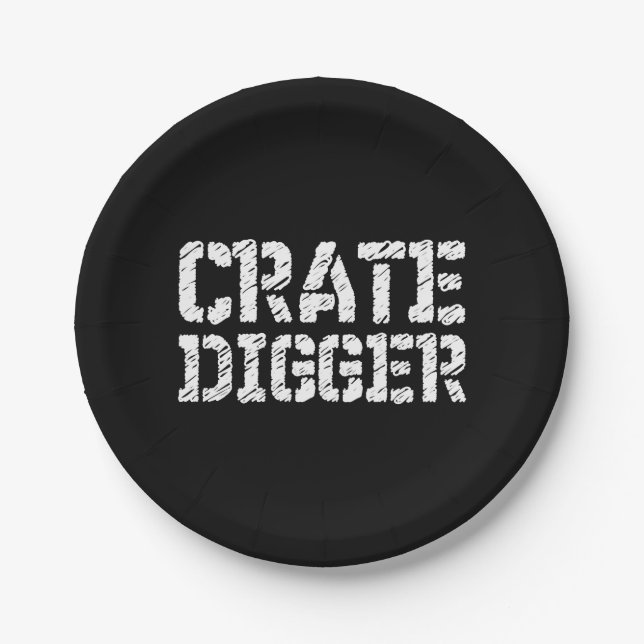 Plato De Papel Crate Digger (Anverso)