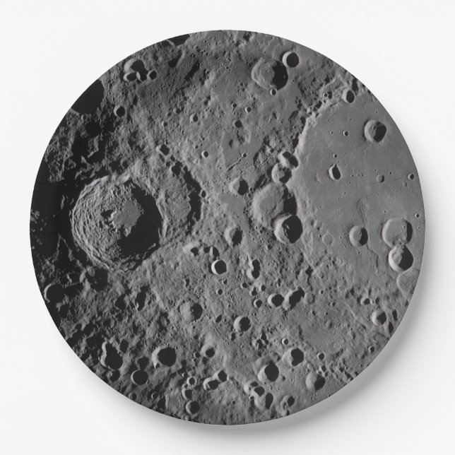 Plato De Papel Cráteres lunares Artemis II (Anverso)
