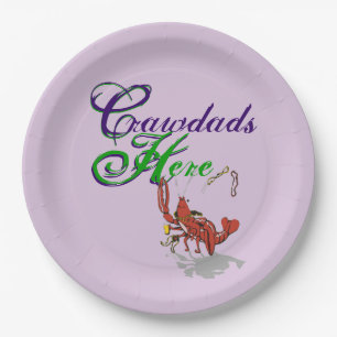 Plato De Papel Crawdads aquí