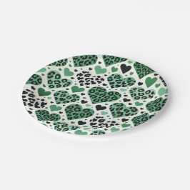 Plato De Papel Crazy Love (Verde)