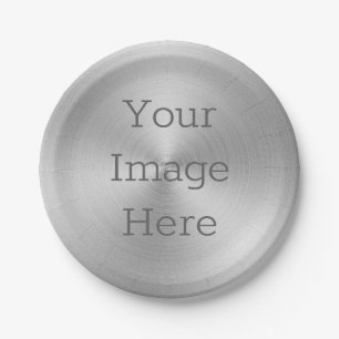 Plato De Papel Crea tu propia Platina Platinum Radial Cepillada