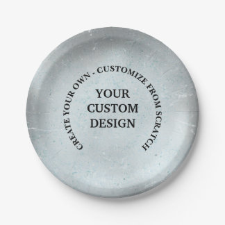 Plato De Papel Crea tu propio diseño personalizado