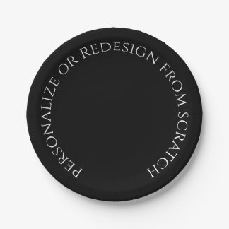 Plato De Papel Crea tu Propio Personalizado