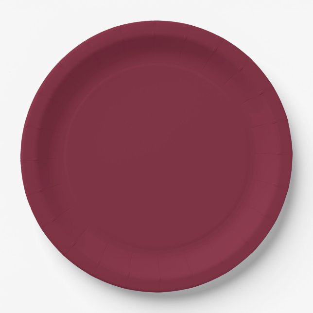 Plato De Papel Crea tu propio rojo de vino (Anverso)
