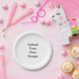 Plato De Papel Crea tus propias placas redondas simples personali