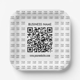 Plato De Papel Crear instantáneamente código QR escaneado y patró