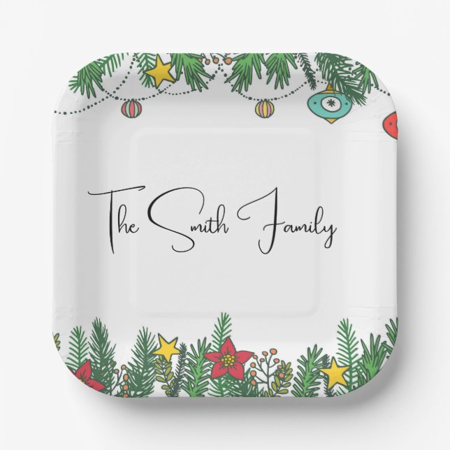 Plato De Papel Crear Recuerdos alrededor del árbol (Anverso)