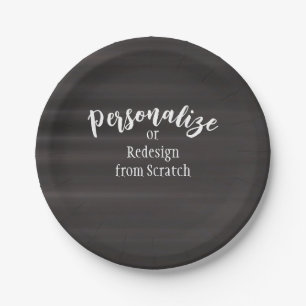 Plato De Papel Crear su propio diseño personalizado
