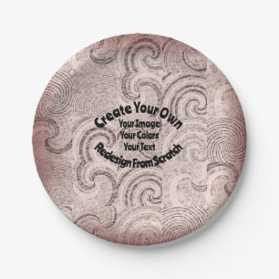 Plato De Papel Crear su propio diseño personalizado