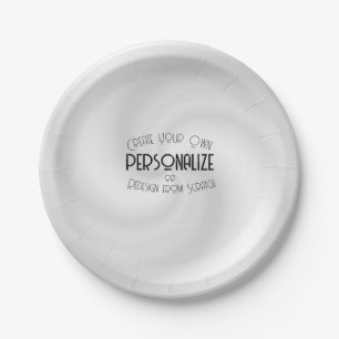 Plato De Papel Crear su propio diseño personalizado