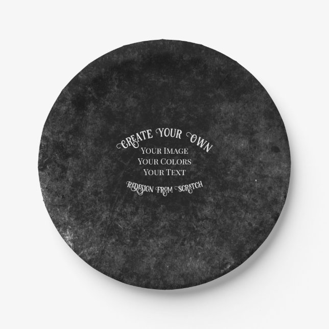 Plato De Papel Crear su propio diseño personalizado (Anverso)