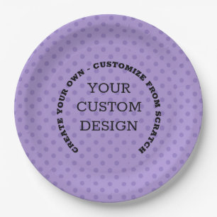 Plato De Papel Crear su propio diseño personalizado