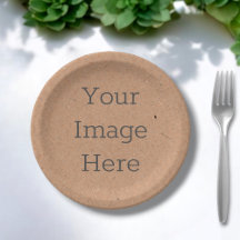 Crear su propio Kraft Brown Rústico Desechable