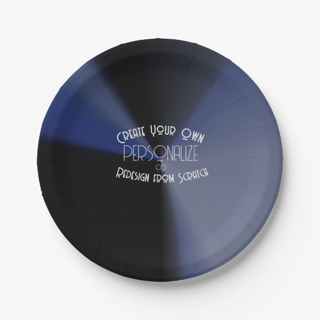 Plato De Papel Crear su propio Personalizado (Anverso)