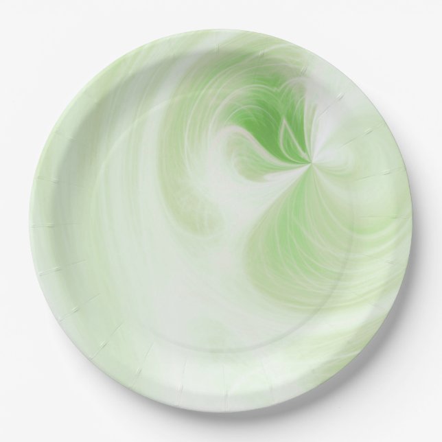 Plato De Papel Crear sus propios Swift Blancos - Lime Green (Anverso)