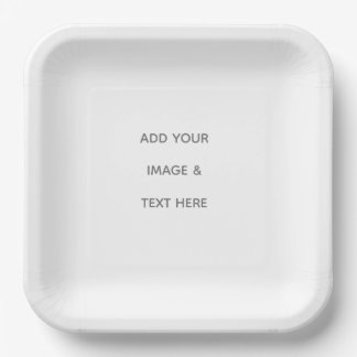 Plato De Papel Create Your Own white
