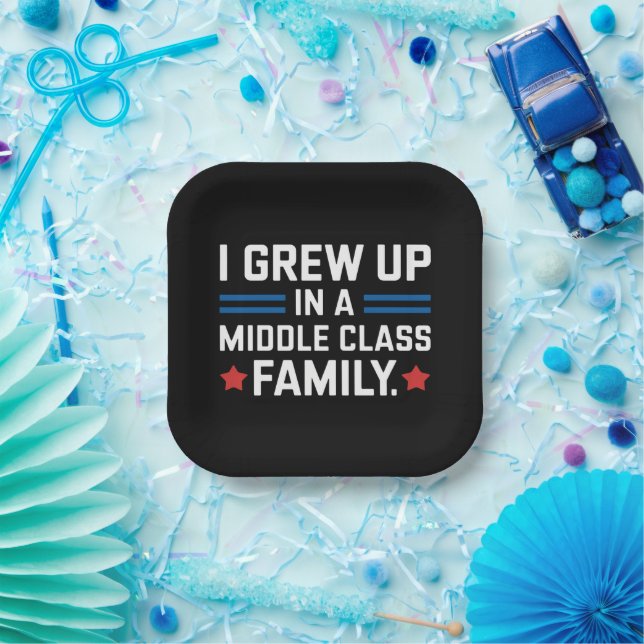 Plato De Papel Crecí En Una Familia De Clase Media Kamala Harris (Fiesta)