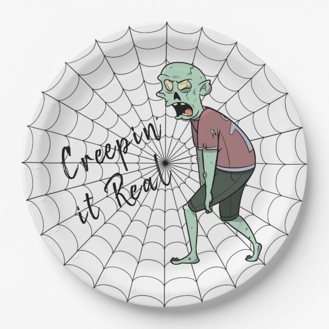 Plato De Papel Creepit real zombie (Anverso)