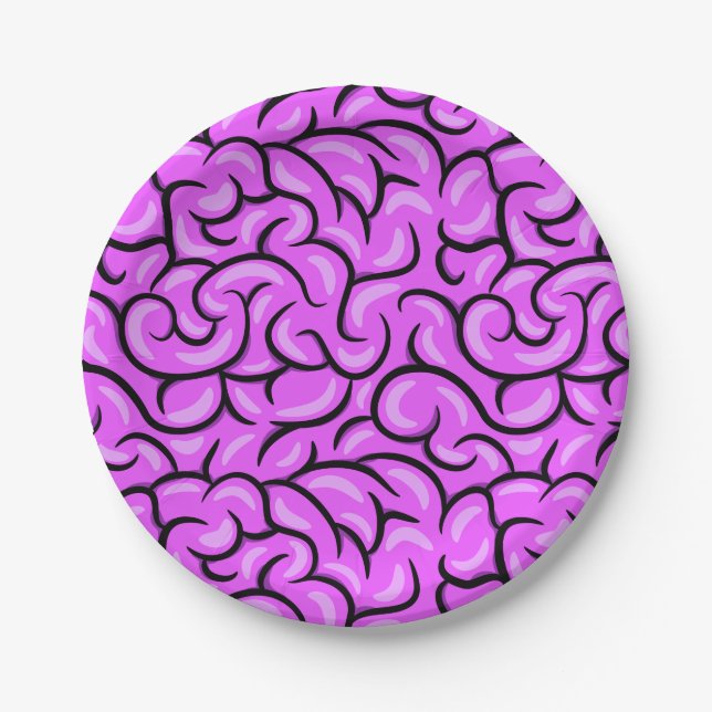 Plato De Papel Creepy Brain (Anverso)