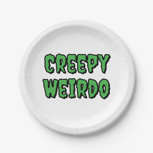 Plato De Papel Creepy Weirdo (Anverso)